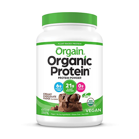 Orgain Organic Plant Based Creamy-Chocolate Fudge Protein Powder