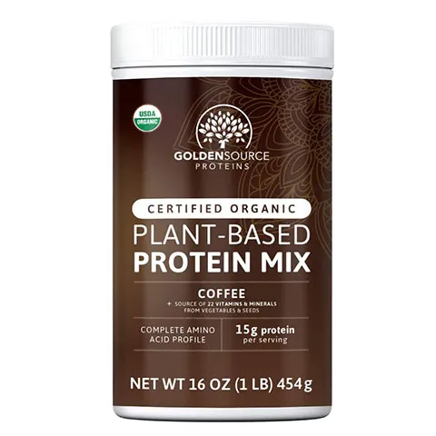 GoldenSource Proteins, Organic Plant-Based Coffee Protein Powder