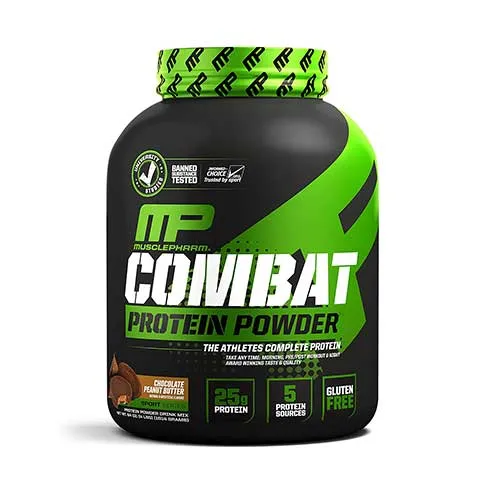 Muscle Pharm Combat Chocolate Peanut Butter Whey Protein Powder
