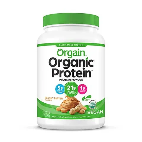 Orgain Organic Plant Based Peanut Butter Protein Powder
