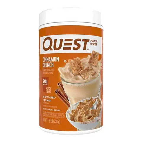 Quest Nutrition Gluten Free Cinnamon Crunch Protein Powder