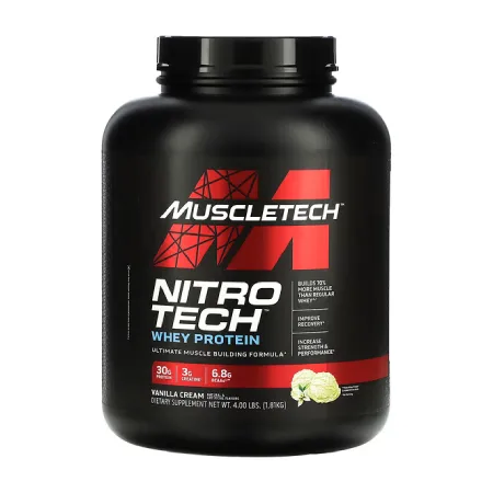 MuscleTech Nitro-Tech Whey Vanilla Cream Protein Powder