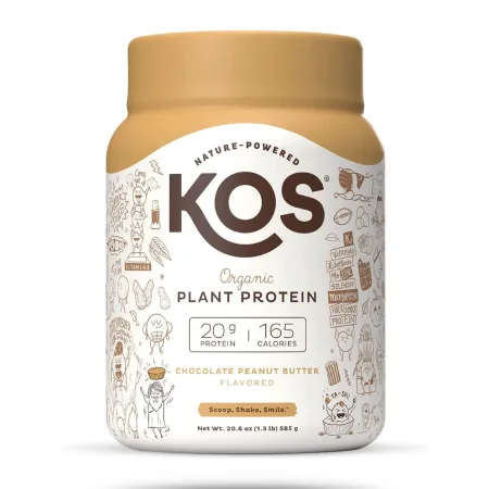 KOS Organic Plant-Based Chocolate Peanut Butter Protein Powder
