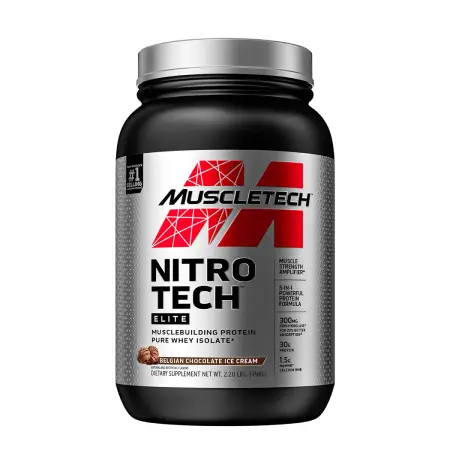 MuscleTech NitroTech Elite Chocolate Protein Powder