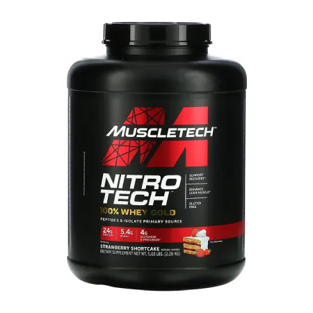 Muscletech Nitro-Tech 100% Whey Gold Strawberry Protein Powder