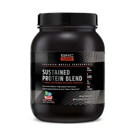 GNC AMP Sustained Protein Fruity Crisps Blend