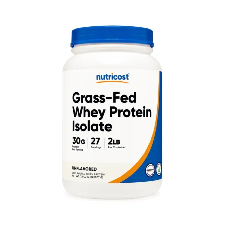 Nutricost Unflavored Grass Fed Whey Protein Isolate