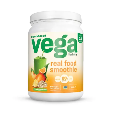 Vega Real Food Smoothie Tropical Mango Protein Powder