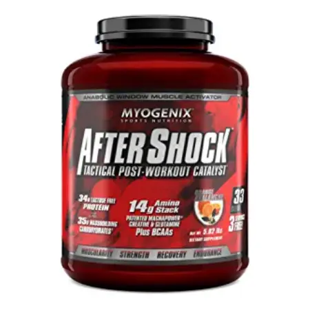 Myogenix Aftershock Tactical Post Workout Orange Protein Powder