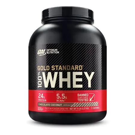 Optimum Nutrition Gold Standard 100% Whey Chocolate Coconut Protein Powder