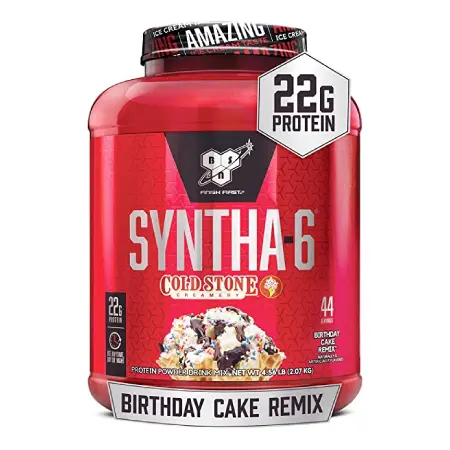 BSN Syntha-6 Cold Stone Creamery Birthday Cake Remix Whey Protein Powder