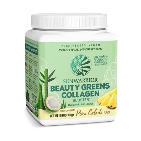 Sunwarrior Pina Colada Beauty Greens Collagen Protein Powder