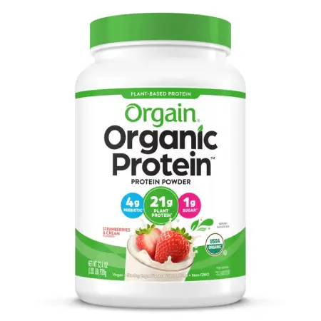 Orgain Organic Protein Strawberries and Cream Protein Powder