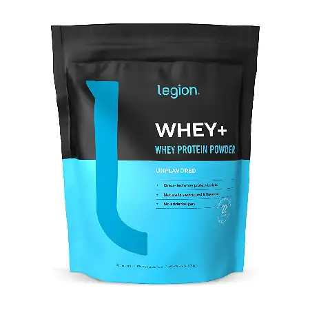 LEGION Whey+ Unflavored Whey Isolate Protein Powder