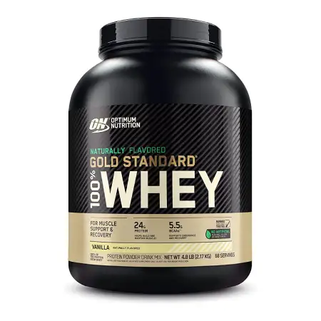 Optimum Nutrition Naturally Flavored Gold Standard 100% Whey Vanilla Protein Powder