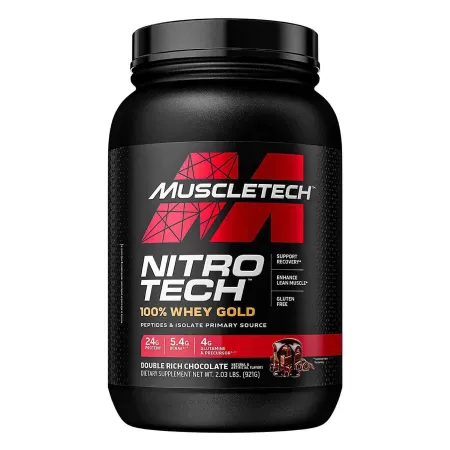 MuscleTech Nitro Tech Whey Gold Double Rich Chocolate Protein Powder