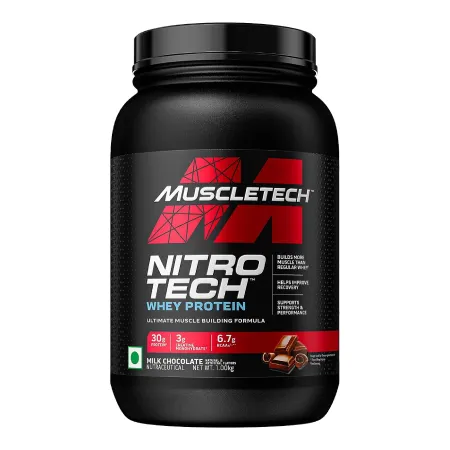 MuscleTech Nitro-Tech Whey Milk Chocolate Protein Powder