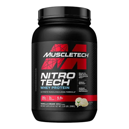 MuscleTech Nitro-Tech Whey Vanilla Cream Protein Powder 